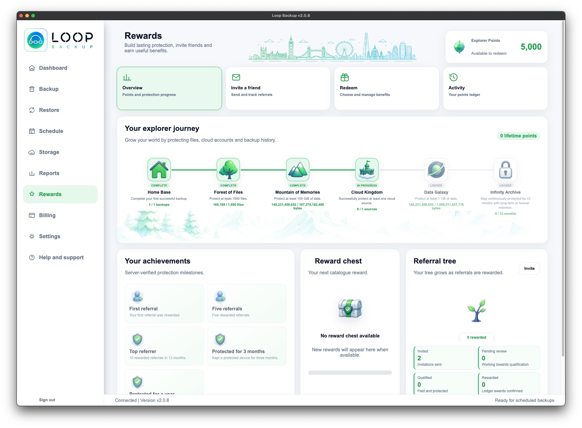 Loop Backup Rewards screenshot