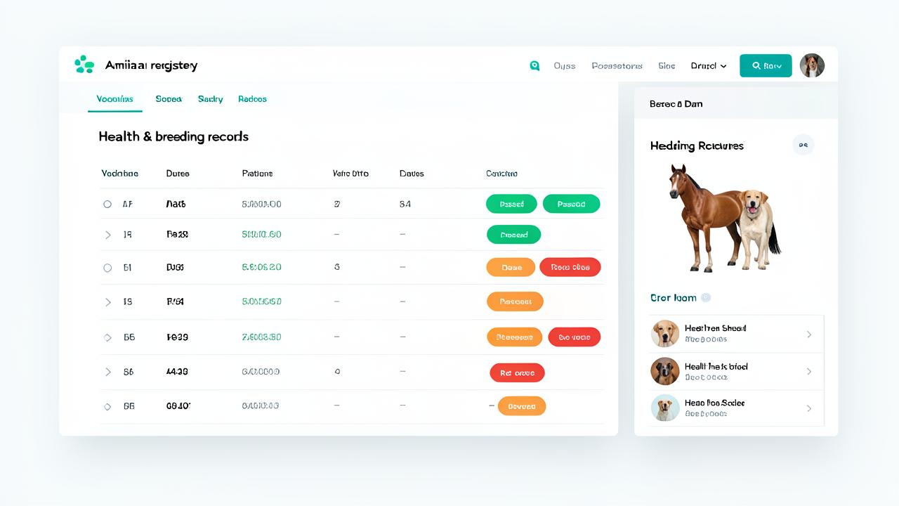 Health records and breeding activity, always up to date. preview