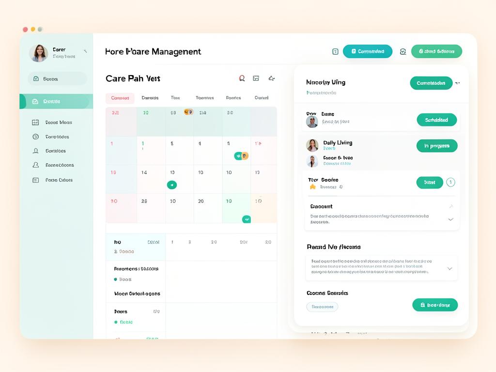 Care plans and visits, planned and evidenced. preview
