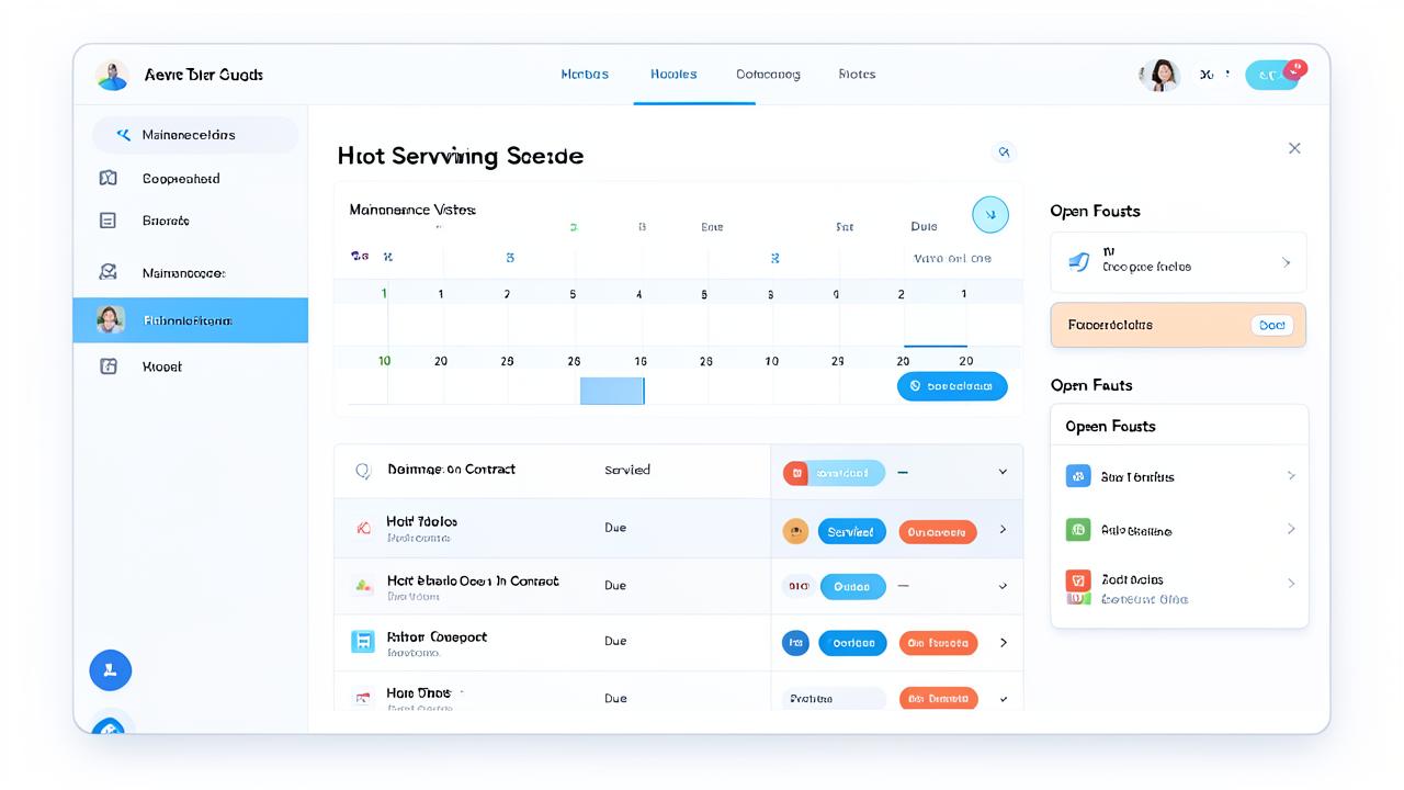 Servicing and repairs that schedule themselves. preview