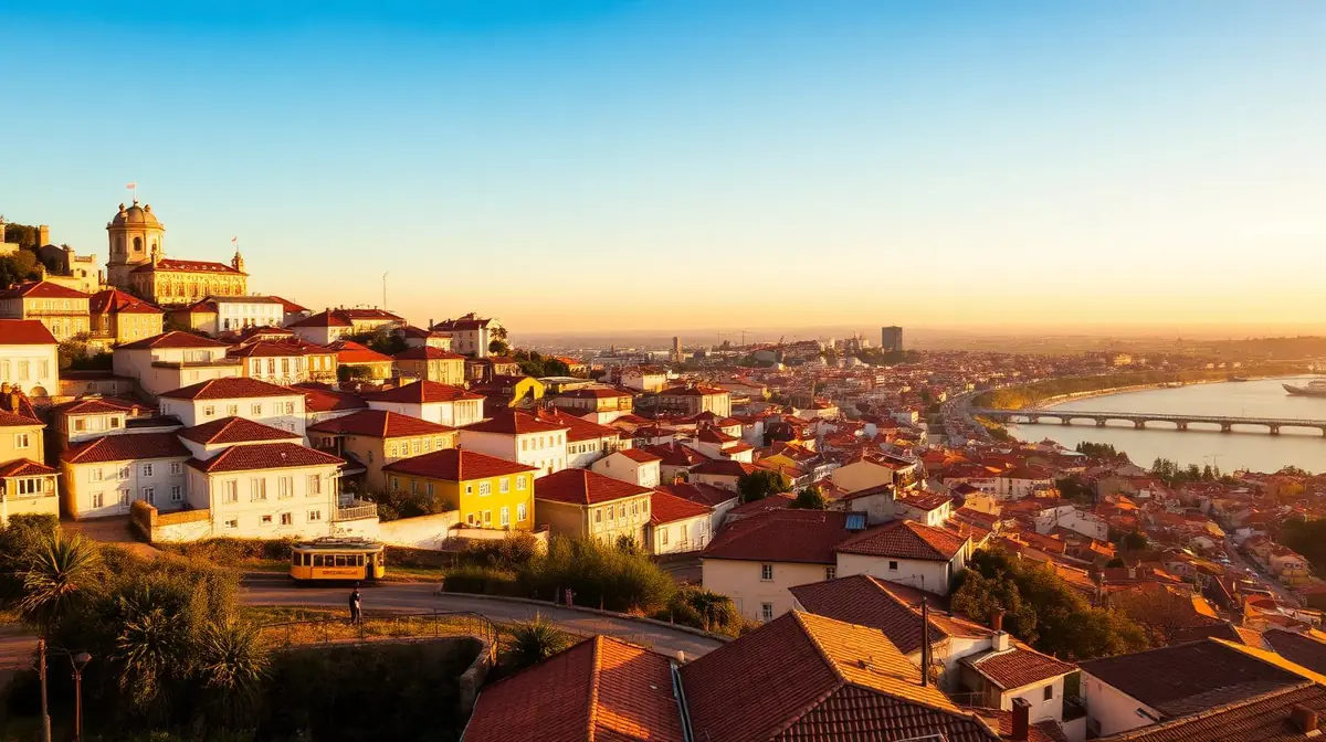 Lisbon skyline at golden hour, Ceejay Intelligence builds custom business software for Lisbon startups, agencies and hospitality brands.