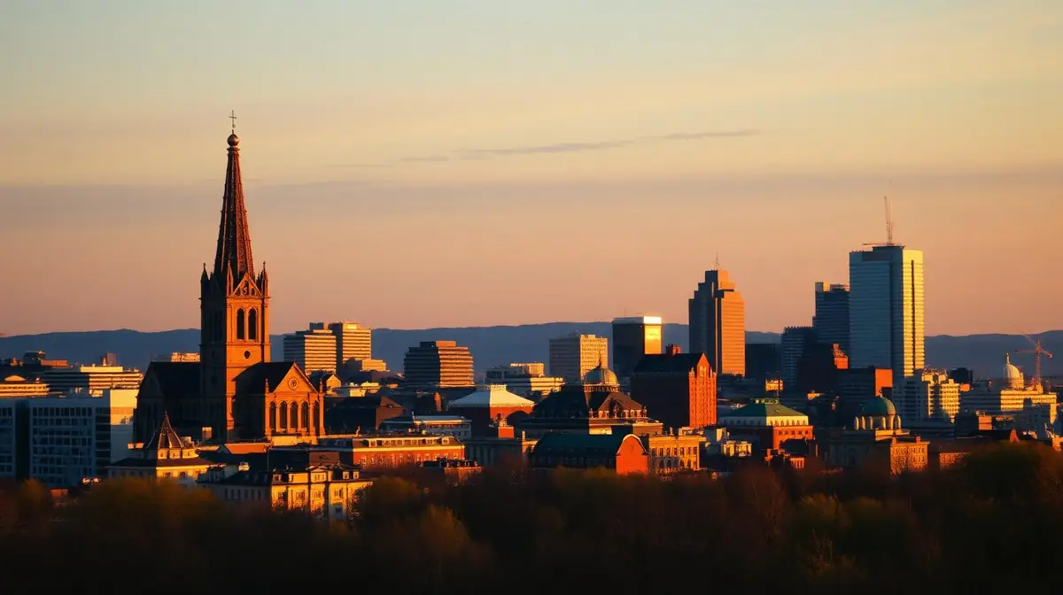 Montreal skyline at golden hour, Ceejay Intelligence builds custom business software for Montreal AI, aerospace and bilingual creative businesses.